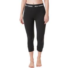 Helly Hansen Base Layer Pants Helly Hansen Women's Lifa Merino Midweight 3/4 Pants, Large, Black