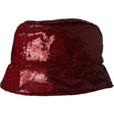 Dolce & Gabbana Women Hats Dolce & Gabbana Red Sequined Nylon Bucket Hat Men