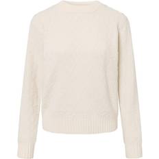 Dame - Hvid Trøjer Ichi Liyanna Cardigan, Almond Milk