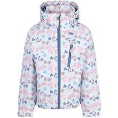 White Jackets Trespass girls fluttery tp50 waterproof jacket tp6534