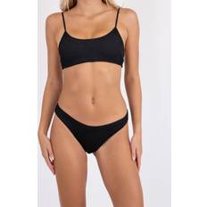 M Bikinitoppe Neo Noir Skin Sand Crepe Swim Top Black