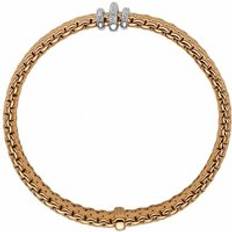 Diamond Bracelets Fope Panorama 18ct Rose Gold 0.23ct Diamond Rondelle Bracelet