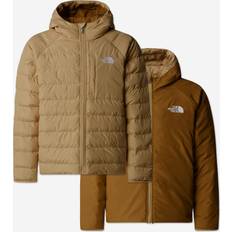 Girls - Green Jackets The North Face Reversible Perrito Hooded Jacket Boys' Khaki Stone