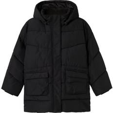 98 - Vinterjakker Børnetøj Name It Black Medow03 Jakke Long Fo Noos 134