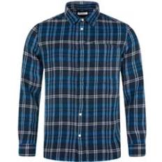 Knowledge Cotton Apparel Kläder Knowledge Cotton Apparel Knowledge Cotton Relaxed Checked Shirt 1001 Total Eclipse (XL XL)