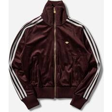 Terciopelo Ropa Premium Brushed Velvet Track Top - Shadow Brown