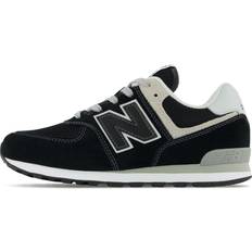 Syntetisk Løbesko Børnesko New Balance 574 Core Sneakers - Sort/Hvid Læder
