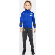 FC Barcelona Strike Third Nike Dri-FIT Fußball-Trainingsanzug aus Strickmaterial (jüngere Kinder) Blau