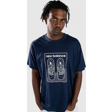 New Balance Mies Vaatteet New Balance Graphic Jersey Tee - Sininen