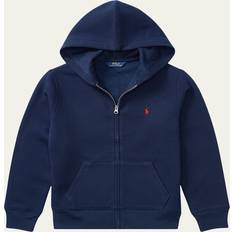 Blue Tops Boy's Knitted Fleece Hoodie, S-XL REFINED NAVY