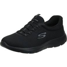 Skechers Sport Shoes Skechers Summits Memory Foam Sneaker Slip On Mesh Trim - Black