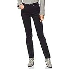 Levi's 724 High Rise Straight - Black Denim