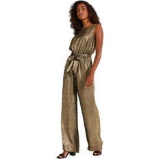 Gold Jumpsuits & Overalls Fatface Women's Gisele Metallic Jumpsuit Antique gold