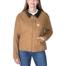 Carhartt Jackets Carhartt Women's Rugged Flex Loose Fit Canvas Detroit Jacket - Brown