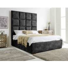 Eleganza Madelyn Granite Oakland Fabric Double Bed Frame