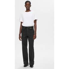 Selected Højtaljet Wide Fit Jeans Sort