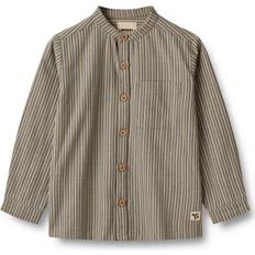 Brown Shirts Children's Clothing Wheat Kids' Willum Stripe Shirt, Blue Stripe