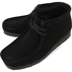 Clarks Nainen Nilkkurit Clarks Originals Wallabee Boot - Black Suede