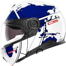 Schuberth C5 Globe, flip up helmet color: White/Blue (58/59)