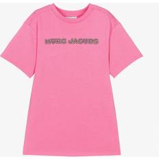 Marc Jacobs Girls Pink Cotton Rhinestone Dress