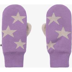 Molo Accessories Molo Purple Knitted Star Mittens