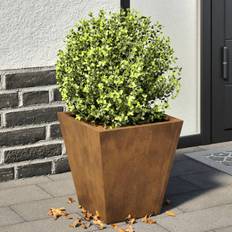 Havekrukker vidaXL Havekrukker 2 Stk 30x30x30 cm Vejrbestandigt Stål Krukke