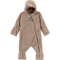 Braun Jumpsuits Sterntaler Fleece-Overall beige