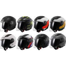 MC-utstyr LS2 of616 airflow ii open face scooter motorcycle helmet ece22.06