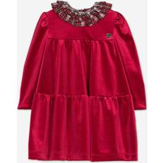 Velours Kinderbekleidung Monnalisa Girls Red Velour Dress