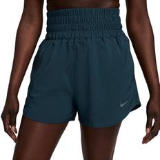 Nike Women's One Dri-FIT Ultra High-Waisted 3" Brief-Lined Shorts, Medium, Armory Navy