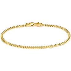 9 carati Bracciali Tom Wood Curb Bracelet Gold Taille: 18cm Coloeur: Or