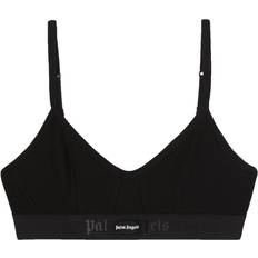 Palm Angels Mujer Ropa interior Palm Angels logo-embroidered balconette bra women Polyester/Polyamide/Elastane Black