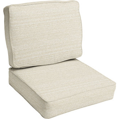 Acrylic Chair Cushions Gracie Oaks Indoor/Outdoor Seat/Back Cushion 5.0 H x 23.0 W x 27.0 D in Acrylic Chair Cushions White