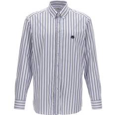 Etro-Logo Embroidery Shirt Camicie Multicolor-Uomo 39cm