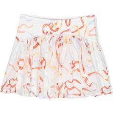 Coton Jupes Chloe Chloé Kids graphic-print veil skirt kids pure cotton White