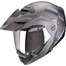 Silver Motorcycle Helmets Scorpion Scorpion ADX-2 Graphic Motorcycle Helmet (53-54cm) Galane Black Silver, Black/silver