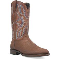 Dingo Saw Buck Lizard Print Round Toe Cowboy Boots