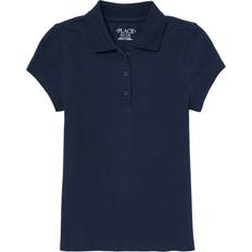 Spandex Tops The Children's Place Girl's Short Sleeve Pique Polo, Tidal