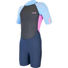Girls Impact 3/2mm Shortie Wetsuit Periwinkle
