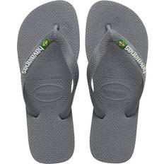 Unisex Infradito Havaianas Brasil Logo Unisex - Steel Grey