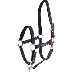 Equestrian Kerbl Horse Halter for Goleygo System, Blue/Caramel, Cob