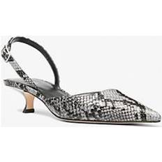 Gris - Mujer Tacones y Zapatos de Tacón Michael Kors Luna Slingback Kitten Heel Pumps - Women's