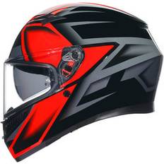 AGV Motorcycle Equipment AGV K3 Graphic Motorcycle Helmet Compound Matt Black Grey (56cm) Black/grey