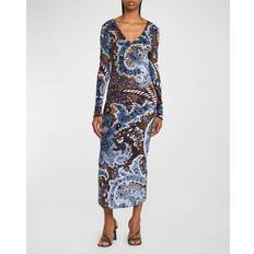 Printed midi dress