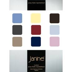 Einfarbig Bettlaken Janine Janine 5001 Hochelastisches Comfort-Spannbettlaken 90 x 190 120 x 200 cm - Weiß Bettlaken Weiß