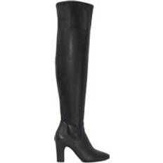 Dune London 'Sirenna' Leather Over The Knee Boots Black