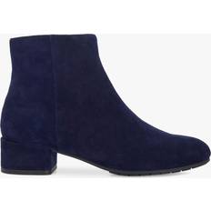 Dune London 'Pippie' Suede Ankle Boots Dark Blue