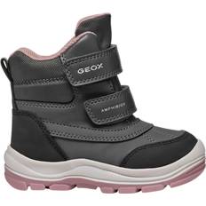 Pink Boots Geox Baby-Mädchen FLANFIL Girl ABX Snow Boot, Anthracite/DK PINK