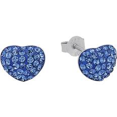 Amor Stud Earrings - Silver/Blue