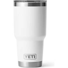 Stainless Steel Cups & Mugs Yeti Rambler Tumbler + MagSlider Lid 30 oz White Travel Mug 30fl oz